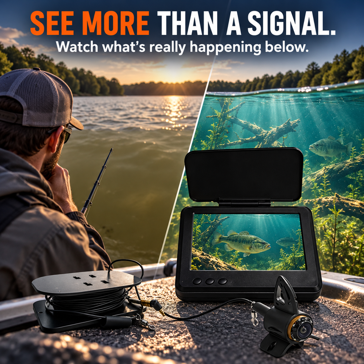 FathomVue DeepView 30 UltraHD Underwater Fishing Camera
