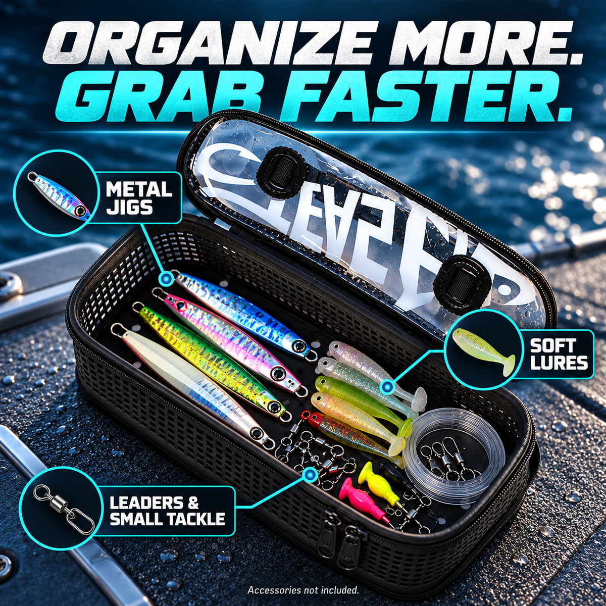 DrainFlow Mesh Fishing Tackle Bag